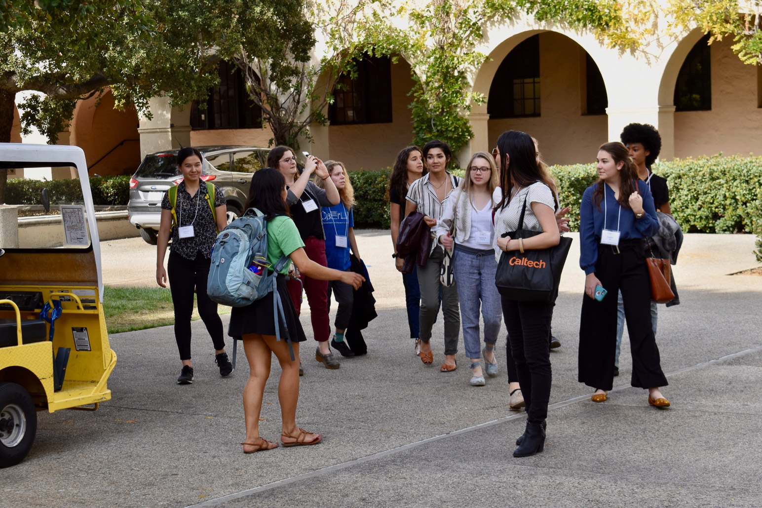 FUTURE 2018 Participants Touring Caltech Campus